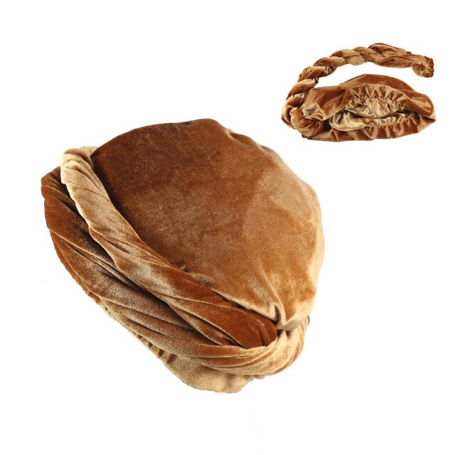 Velvet Satin Lined Turban